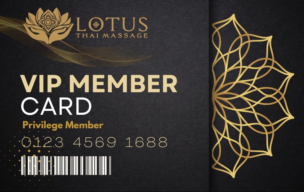 register VIP MEMBER LOTUS THAI MASSAGE รับสิทธิประโยชน์มากมายกว่า10อย่าง+ทั้ง CASHBACK ใช้บริการห้อง VIPทุกครั้ง